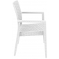 Кресло пластиковое плетеное Siesta Contract Ibiza стеклопластик белый Фото 11