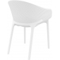 Кресло пластиковое Siesta Contract Sky Pro стеклопластик, полипропилен белый Фото 9