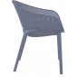 Кресло пластиковое Siesta Contract Sky стеклопластик, полипропилен темно-серый Фото 11
