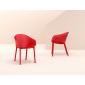 Кресло пластиковое Siesta Contract Sky стеклопластик, полипропилен красный Фото 12