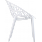 Кресло пластиковое Siesta Contract Crystal поликарбонат белый Фото 12