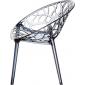 Кресло прозрачное Siesta Contract Crystal поликарбонат серый Фото 14