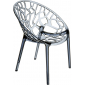Кресло прозрачное Siesta Contract Crystal поликарбонат серый Фото 15