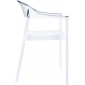 Кресло пластиковое Siesta Contract Carmen стеклопластик, поликарбонат белый, прозрачный Фото 9