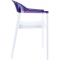 Кресло пластиковое Siesta Contract Carmen стеклопластик, поликарбонат белый, фиолетовый Фото 13