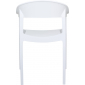 Кресло пластиковое Siesta Contract Carmen стеклопластик, поликарбонат белый Фото 6