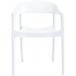 Кресло пластиковое Siesta Contract Carmen стеклопластик, поликарбонат белый Фото 8