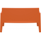 Диван пластиковый двухместный Siesta Contract Box Sofa полипропилен оранжевый Фото 6