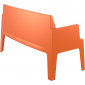 Диван пластиковый двухместный Siesta Contract Box Sofa полипропилен оранжевый Фото 8