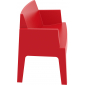Диван пластиковый двухместный Siesta Contract Box Sofa полипропилен красный Фото 10