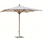 Зонт профессиональный Scolaro Palladio Standard дерево ироко, акрил натуральный, слоновая кость Фото 5