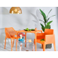 Кресло пластиковое Siesta Contract Air XL стеклопластик оранжевый Фото 12