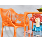 Кресло пластиковое Siesta Contract Air XL стеклопластик оранжевый Фото 5