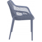 Кресло пластиковое Siesta Contract Air XL стеклопластик темно-серый Фото 14