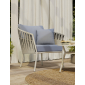 Кресло плетеное с подушками Aurica Бора-Бора алюминий, роуп, акрил голубой Фото 5
