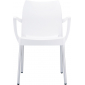 Кресло пластиковое Siesta Contract Dolce алюминий, полипропилен белый Фото 7
