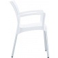 Кресло пластиковое Siesta Contract Dolce алюминий, полипропилен белый Фото 8