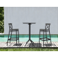 Стол пластиковый барный складной Siesta Contract Sky Folding Bar Table 60 сталь, пластик черный Фото 18