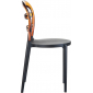 Комплект пластиковых стульев Siesta Contract Miss Bibi Set 4 стеклопластик, поликарбонат черный, янтарный Фото 10