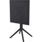 Стол пластиковый складной Siesta Contract Sky Folding Table 60 сталь, пластик черный Фото 18
