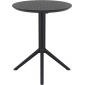 Стол пластиковый складной Siesta Contract Sky Folding Table Ø60 сталь, пластик черный Фото 17