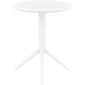 Стол пластиковый складной Siesta Contract Sky Folding Table Ø60 сталь, пластик белый Фото 13