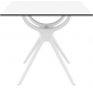 Стол пластиковый Siesta Contract Air Table 80 пластик, ламинат HPL белый Фото 11