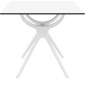 Столешница квадратная Siesta Contract Air Table компакт-ламинат HPL белый Фото 6