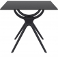 Столешница квадратная Siesta Contract Air Table компакт-ламинат HPL черный Фото 7