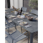 Комплект обеденной мебели Aurica Эланд алюминий, нежавеющая сталь, роуп, керамогранит серый Фото 5