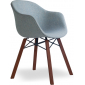 Кресло с обивкой PAPATYA Globe-K Wox Soft Iroko ироко, металл, ткань Фото 1