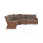Комплект плетеной мебели 4SIS Бергамо алюминий, искусственный ротанг коричневый Фото 3