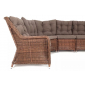 Комплект плетеной мебели 4SIS Бергамо алюминий, искусственный ротанг коричневый Фото 5