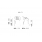 Кресло пластиковое PEDRALI Tatami стеклопластик белый Фото 2