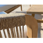 Кресло деревянное с подушками Tagliamento Ravona KD акация, роуп, олефин натуральный, бежевый Фото 9