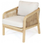 Комплект деревянной мебели Tagliamento Ravona KD акация, роуп, олефин натуральный, бежевый Фото 20