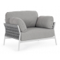 Комплект мягкой мебели Grattoni Easy алюминий, роуп, акрил антрацит, серый Фото 7