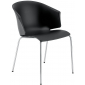 Кресло пластиковое PEDRALI Grace сталь, стеклопластик черный Фото 1
