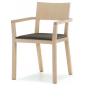 Кресло деревянное мягкое PEDRALI Feel дуб, ткань Фото 1