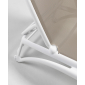 Шезлонг-лежак пластиковый Nardi Atlantico стеклопластик, текстилен белый, тортора Фото 8