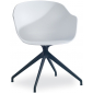Кресло офисное для посетителей PAPATYA Globe-K Swivel алюминий, стеклопластик белый Фото 1