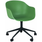 Кресло офисное на колесах PAPATYA Globe-K Chief алюминий, стеклопластик зеленый Фото 1