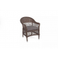 Кресло плетеное 4SIS Сицилия алюминий, искусственный ротанг, ткань коричневый Фото 2