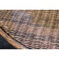 Стол плетеный обеденный 4SIS Эспрессо алюминий, искусственный ротанг, стекло коричневый Фото 5