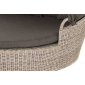 Лаунж-кровать плетеная 4SIS Стильяно алюминий, искусственный ротанг, ткань бежевый Фото 3