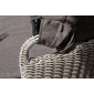 Лаунж-кровать плетеная 4SIS Стильяно алюминий, искусственный ротанг, ткань бежевый Фото 9