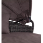 Лаунж-кровать плетеная 4SIS Стильяно алюминий, искусственный ротанг, ткань графит Фото 6