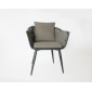 Комплект мебели Tagliamento Step + Step Mini Verona стеклопластик, алюминий, роуп, акрил антрацит, темно-коричневый Фото 9