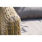 Диван плетеный трехместный 4SIS Кальяри алюминий, искусственный ротанг, ткань соломенный Фото 2