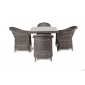 Комплект плетеной мебели 4SIS Фредо алюминий, искусственный ротанг, ткань графит Фото 2